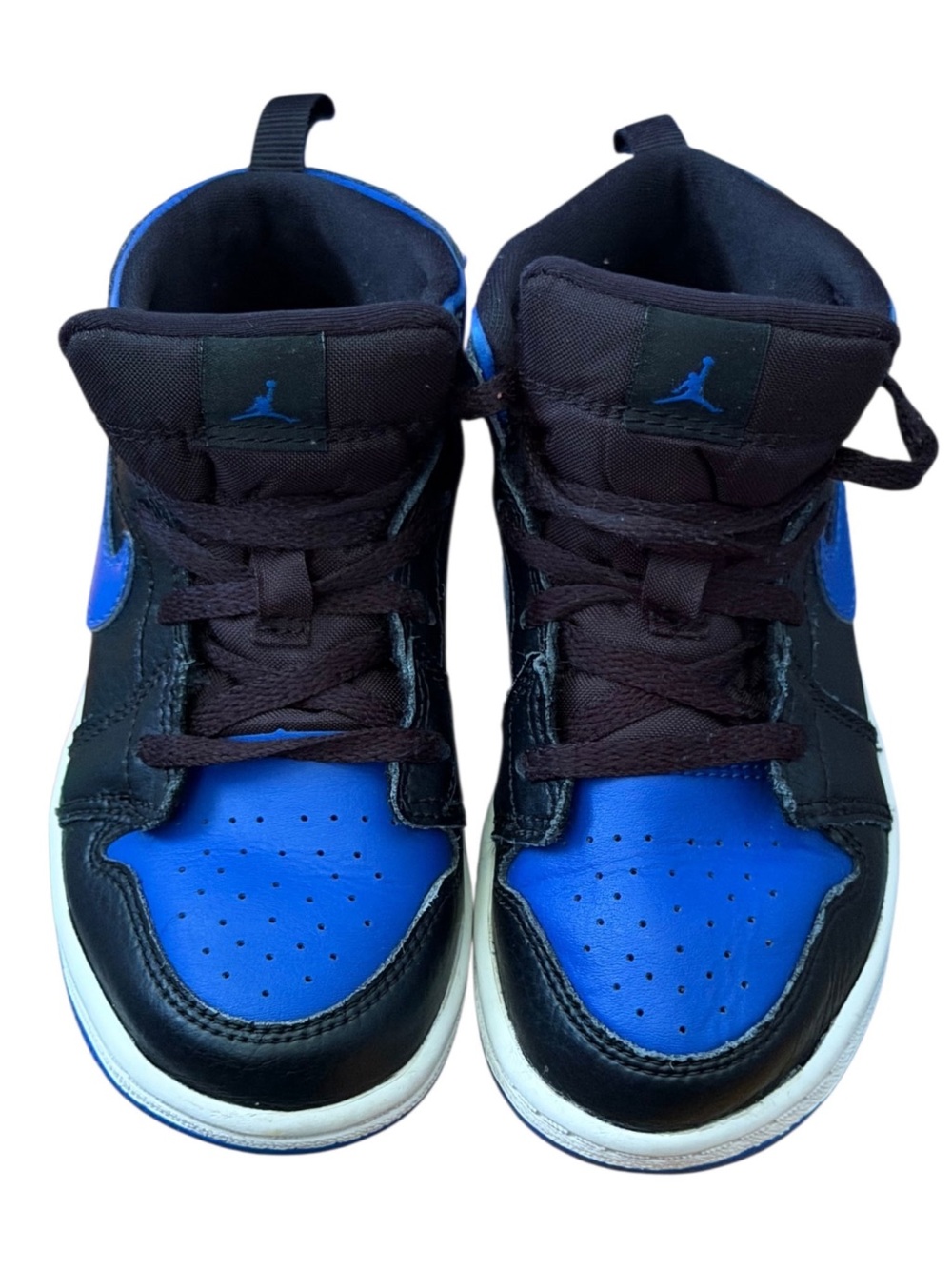 Jordan Kids' High-Top Sneakers in Black & Blue